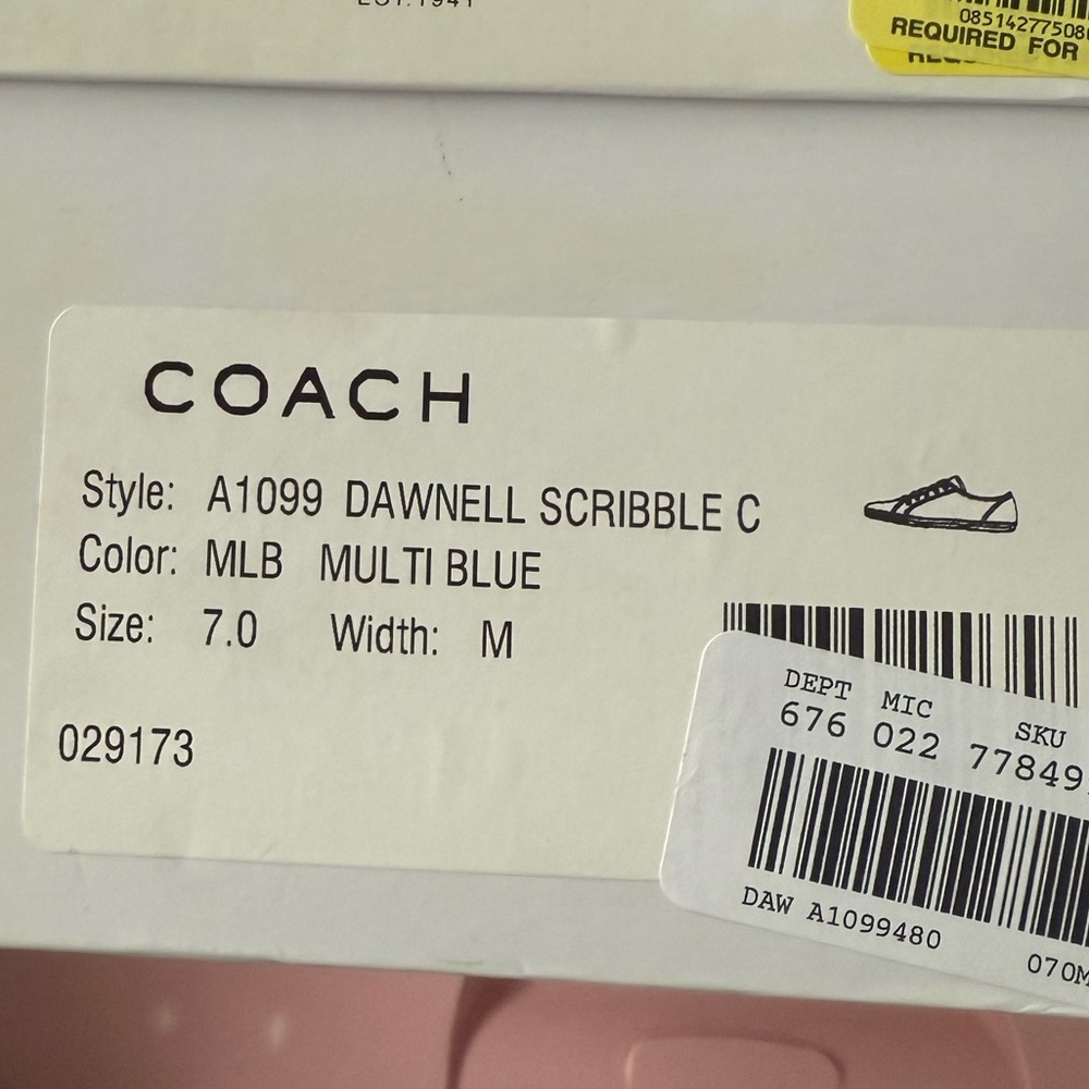 VINTAGE COACH DAWNELL SCRIBBLE SNEAKER - Picture 6 of 6